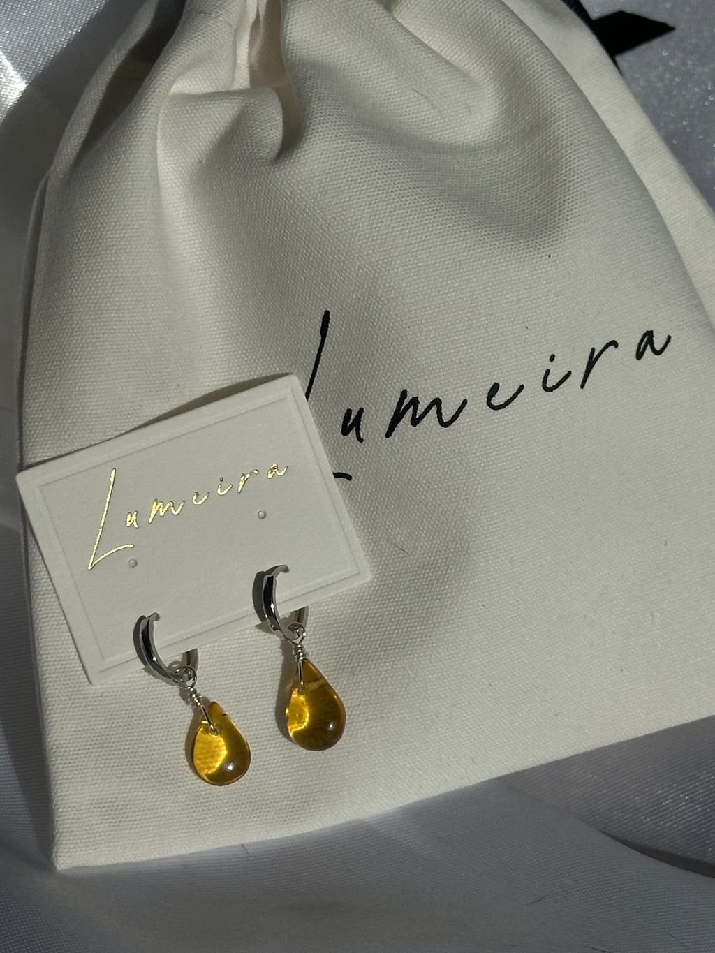 Amber Crystal Earrings