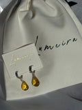 Amber Crystal Earrings