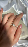 White Opal Ring