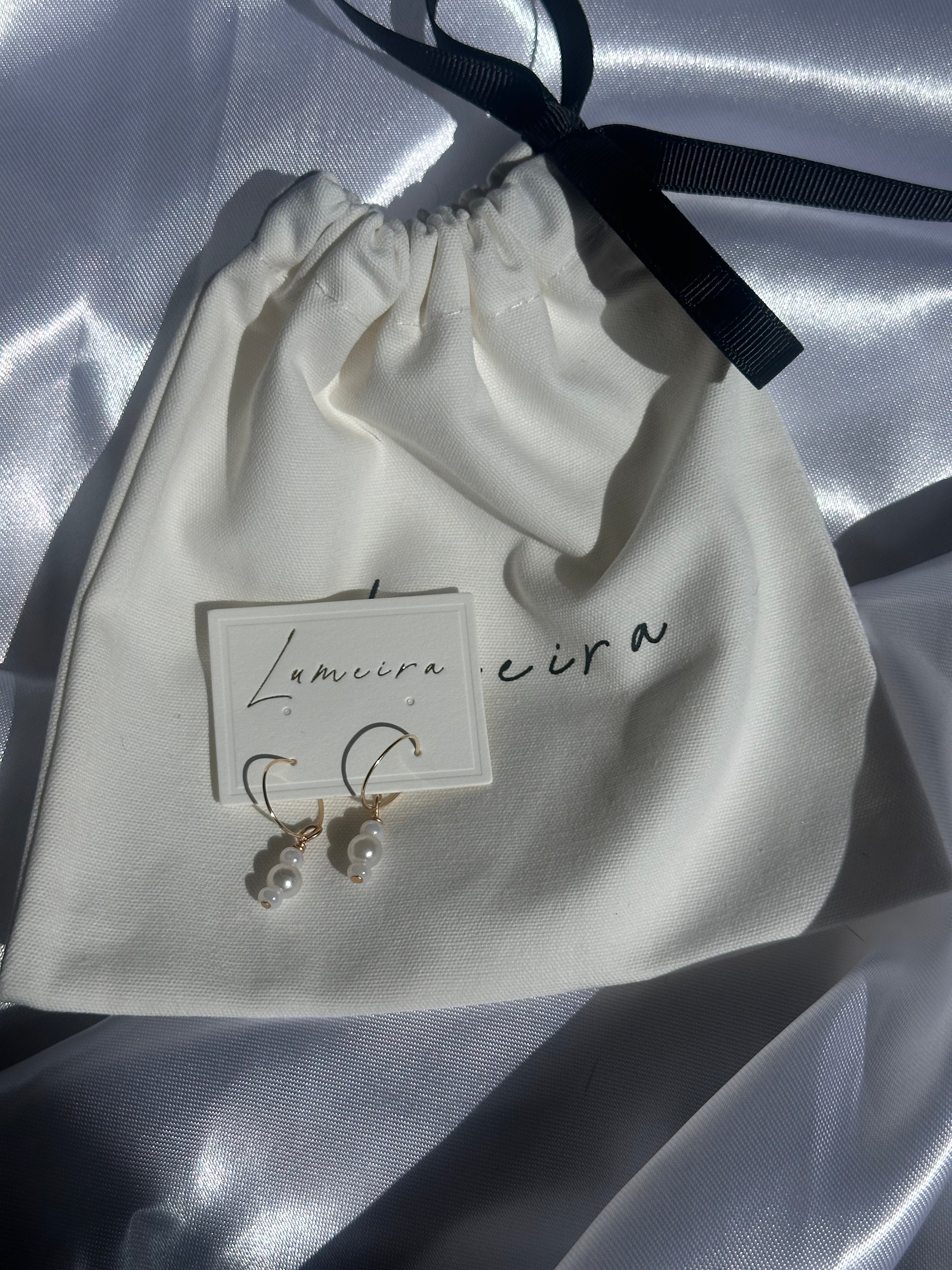Dainty Pearl Hoopies